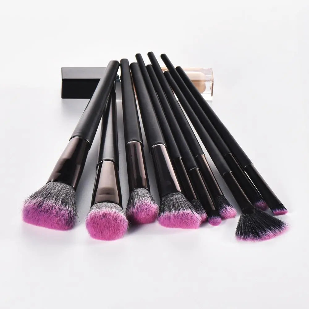 Makeup Brush Set, 10Pcs/Set Versatile Makeup Brushes for Foundation, Loose Powder, Concealer, Eye Shadow, Blush, Lip Balm, Eyeliner, Christmas Gift
