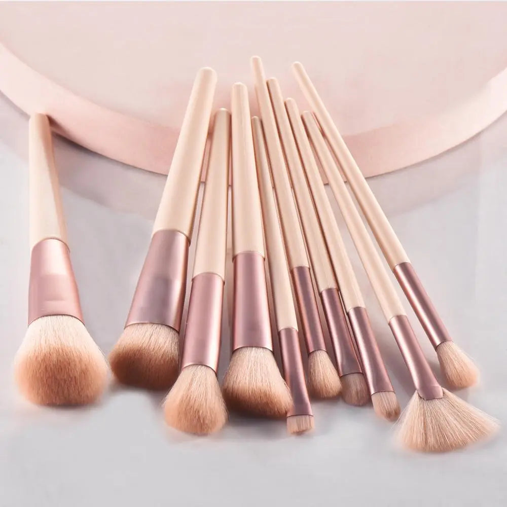 Makeup Brush Set, 10Pcs/Set Versatile Makeup Brushes for Foundation, Loose Powder, Concealer, Eye Shadow, Blush, Lip Balm, Eyeliner, Christmas Gift