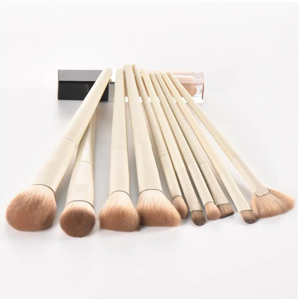 Makeup Brush Set, 10Pcs/Set Versatile Makeup Brushes for Foundation, Loose Powder, Concealer, Eye Shadow, Blush, Lip Balm, Eyeliner, Christmas Gift