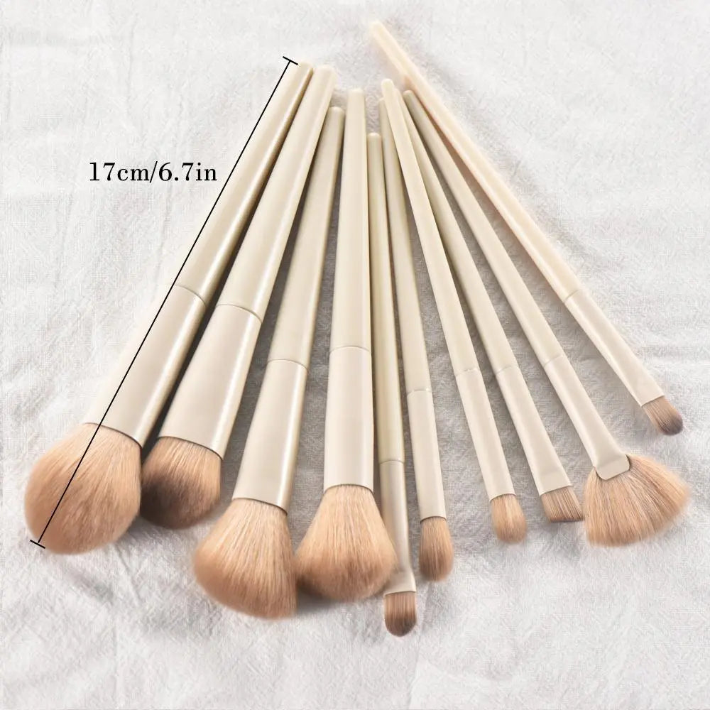 Makeup Brush Set, 10Pcs/Set Versatile Makeup Brushes for Foundation, Loose Powder, Concealer, Eye Shadow, Blush, Lip Balm, Eyeliner, Christmas Gift